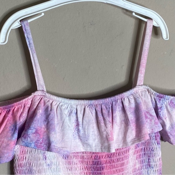 The Children’s Place Girl Dress Multicolor Open Shoulder Size 5/6 Years - Picture 4 of 16